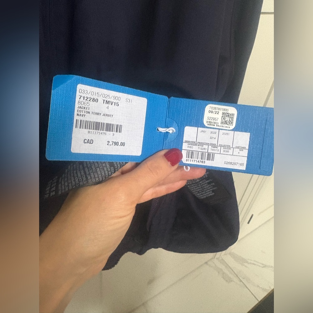 Authentic Balenciaga/Adidas Navy Jacket - Picture 6 of 8